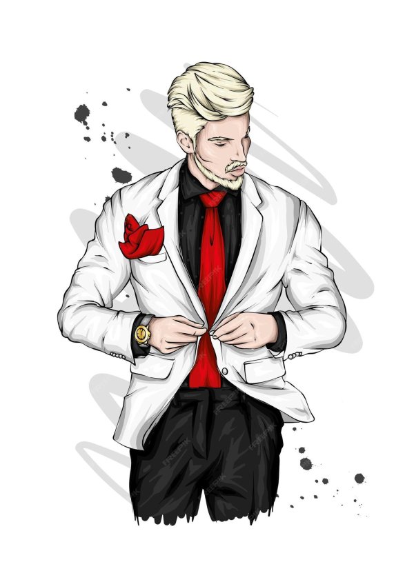 Мужчины нарисованные