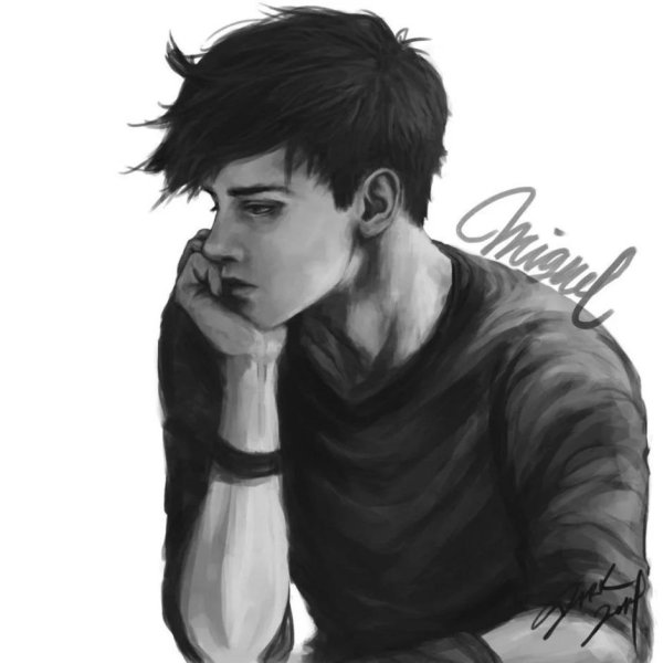 Мужчины нарисованные