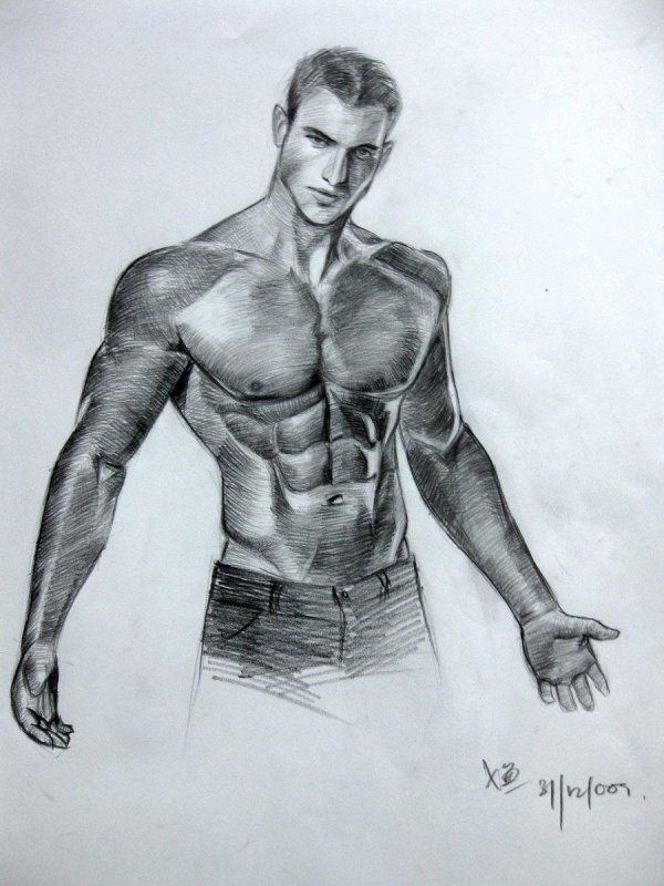 Мужчины нарисованные