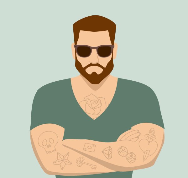 Мужчины с бородой