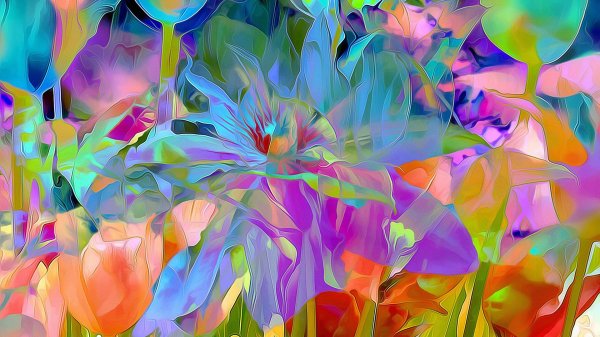 разноцветная абстракция