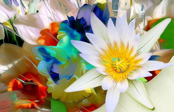 абстракция цветов