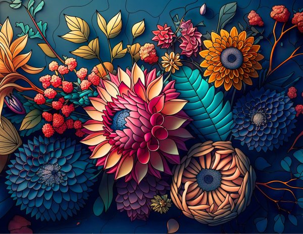 цветочная фантазия