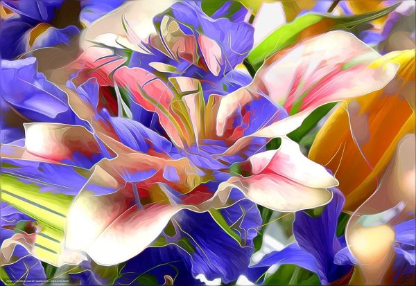 цветочная абстракция