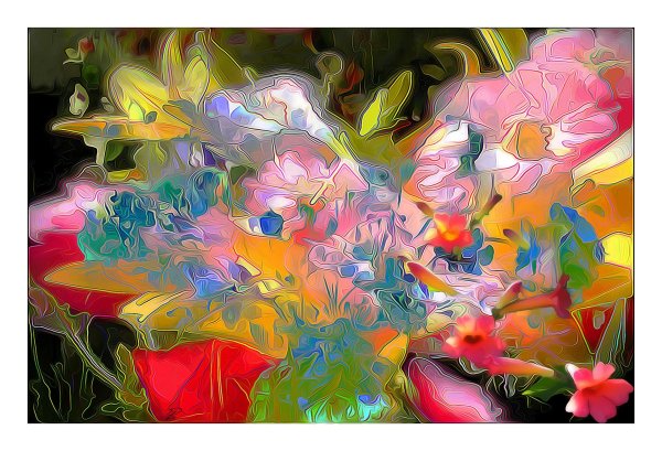 Абстракция с цветами