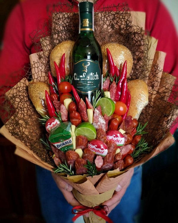 Букет для мужчины из цветов на день рождения