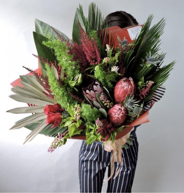 Букет для мужчины из цветов на день рождения