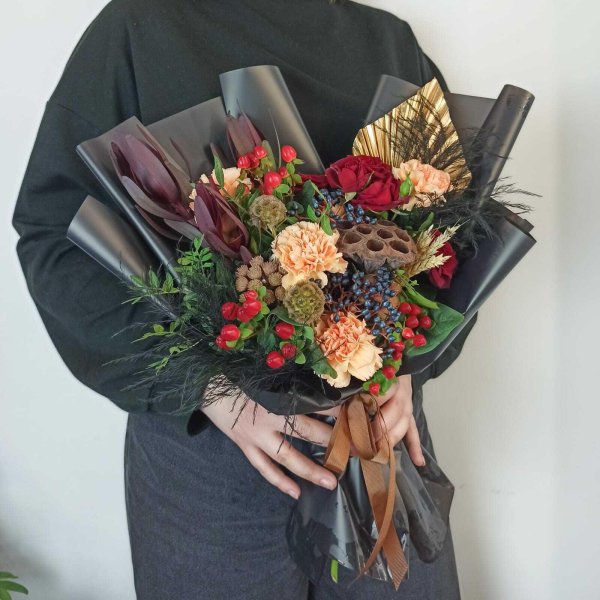 Букет для мужчины из цветов на день рождения
