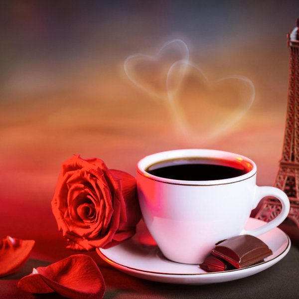 Чашка кофе романтические для мужчины