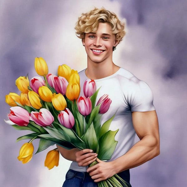 Мужчины поздравляют с 8 марта