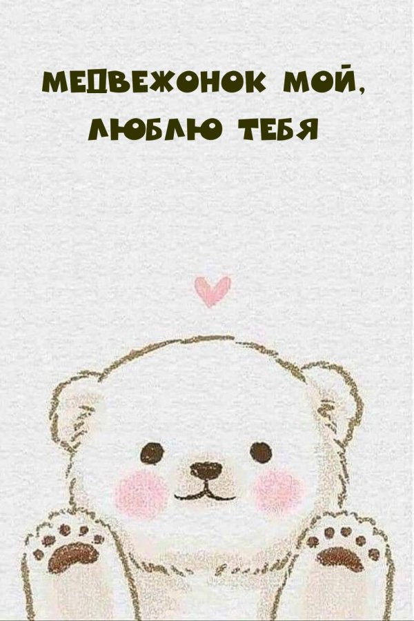 Мой любимый медвежонок для любимого мужчины