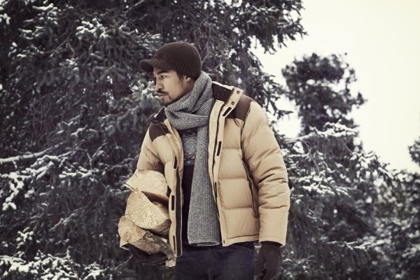 Мужчины зимой