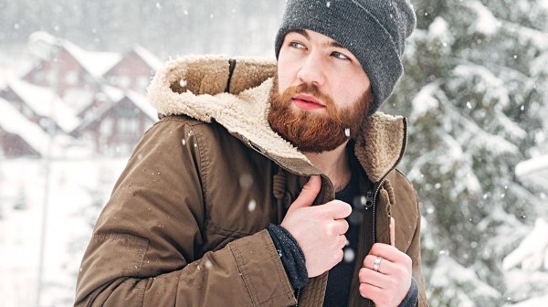 Мужчины зимой