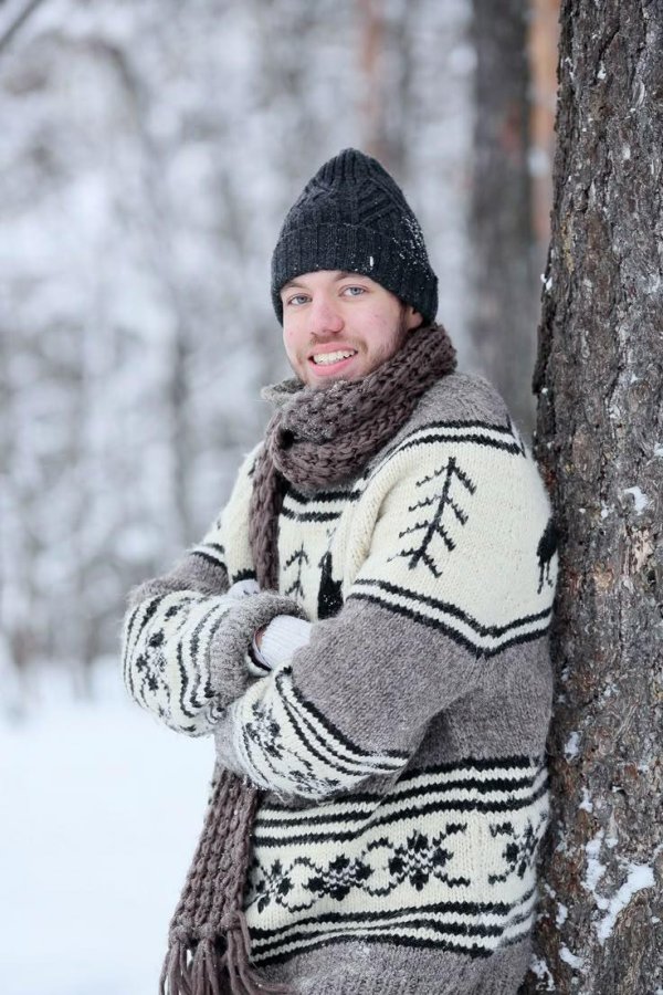 Мужчины зимой