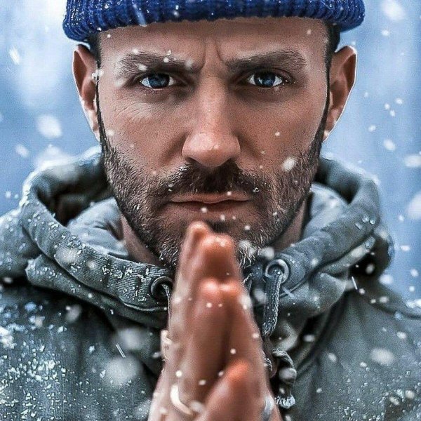 Мужчины зимой