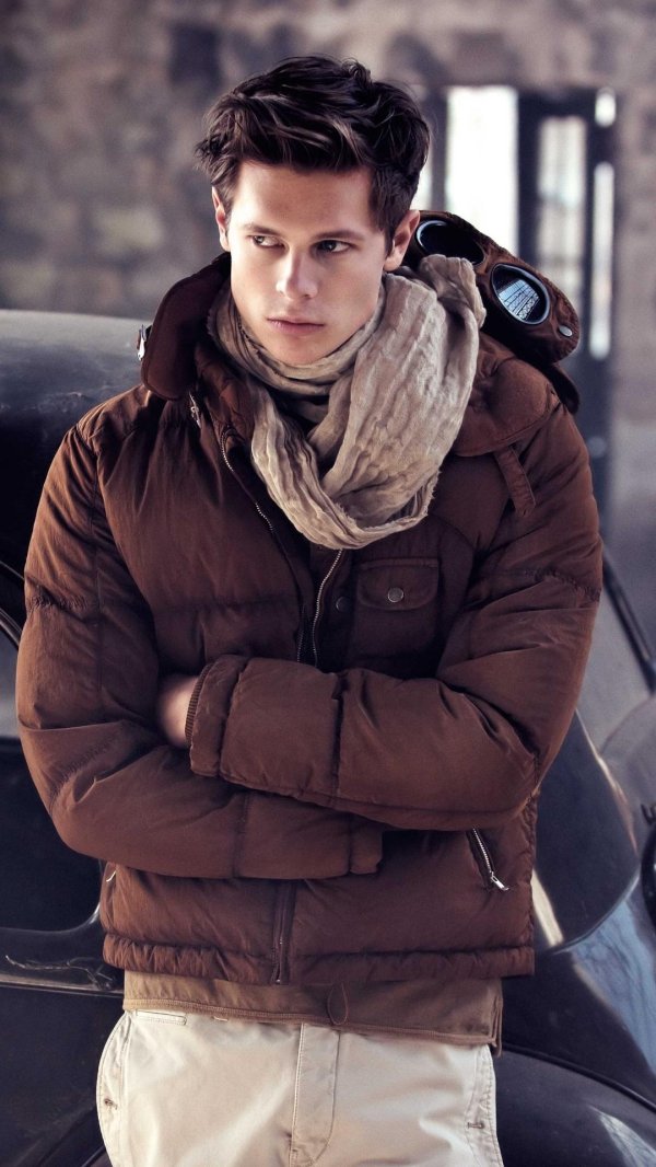 Мужчины зимой