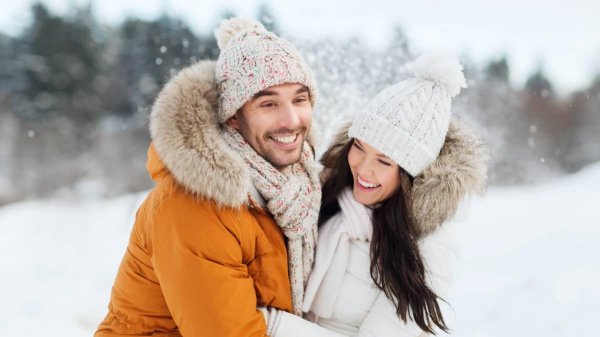 Мужчины зимой