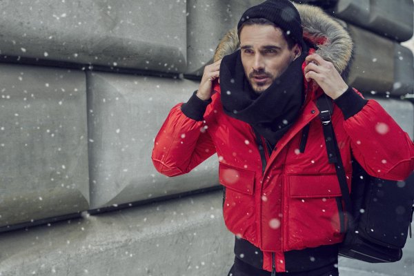 Мужчины зимой