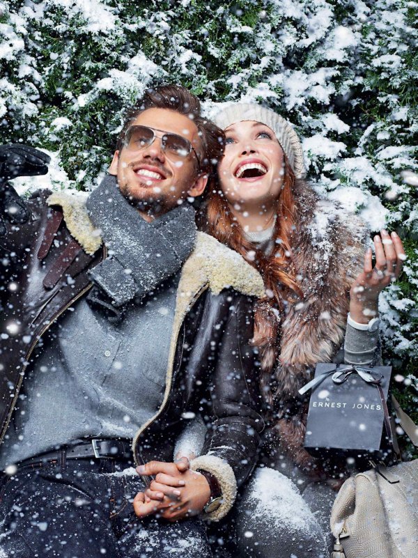 Мужчины зимой