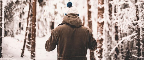 Мужчины зимой