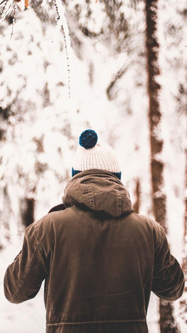 Мужчины зимой