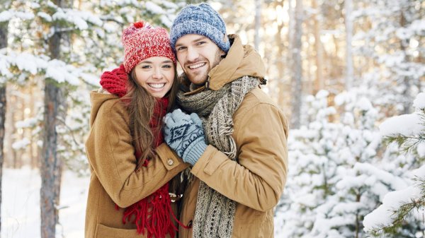 Мужчины зимой