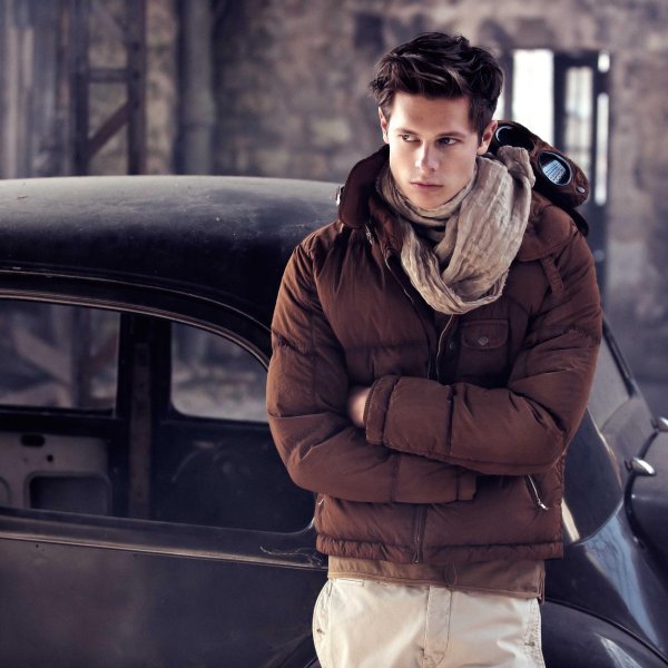 Мужчины зимой