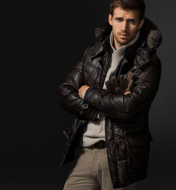 Мужчины зимой