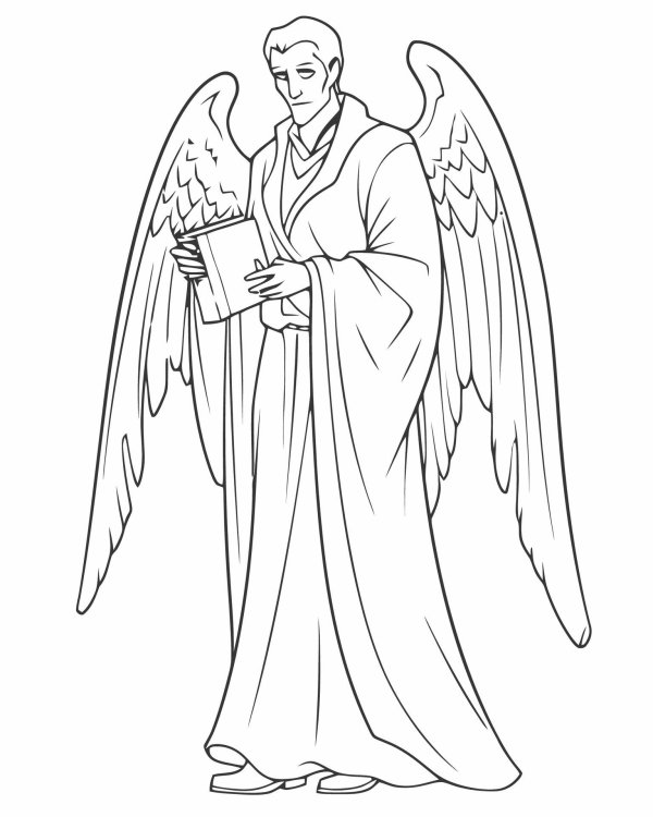 Ангелы мужчины нарисованные