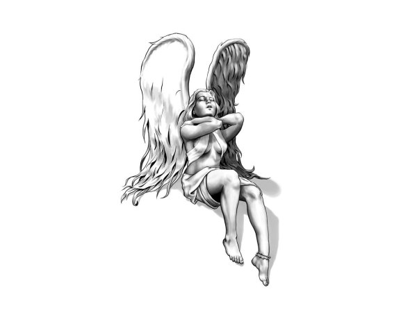 Ангелы мужчины нарисованные