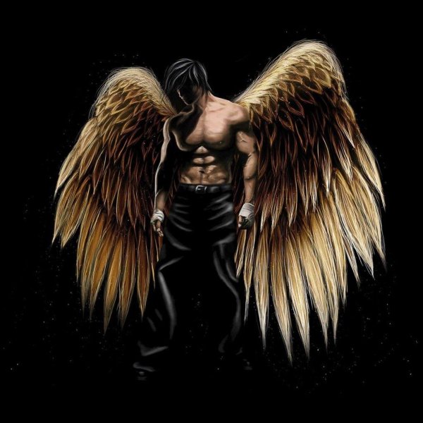 Ангелы мужчины нарисованные