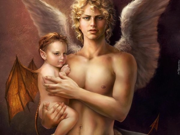 Ангелы мужчины нарисованные