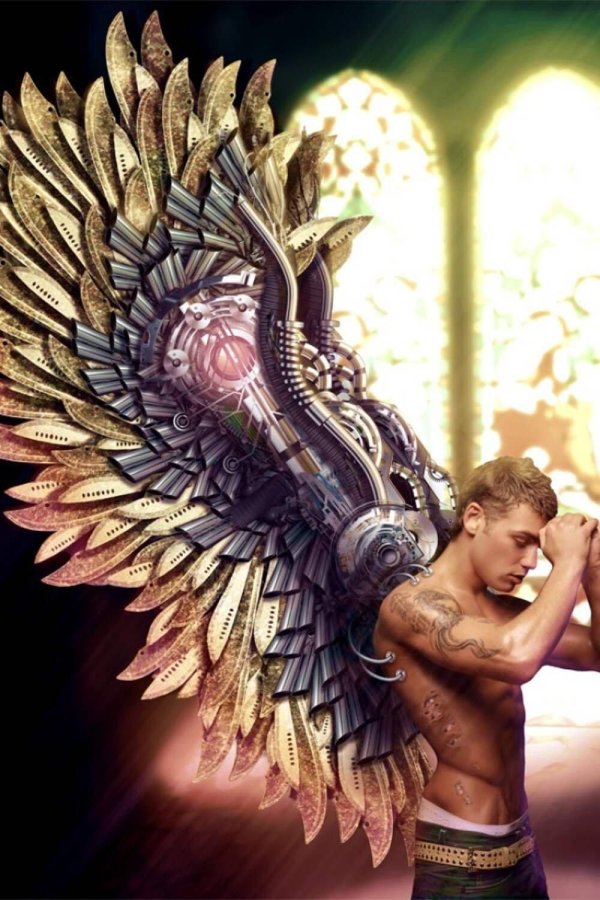 Ангелы мужчины нарисованные