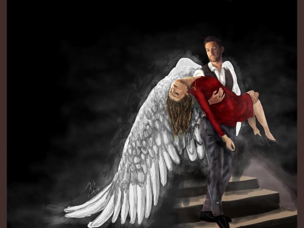 Ангелы мужчины нарисованные