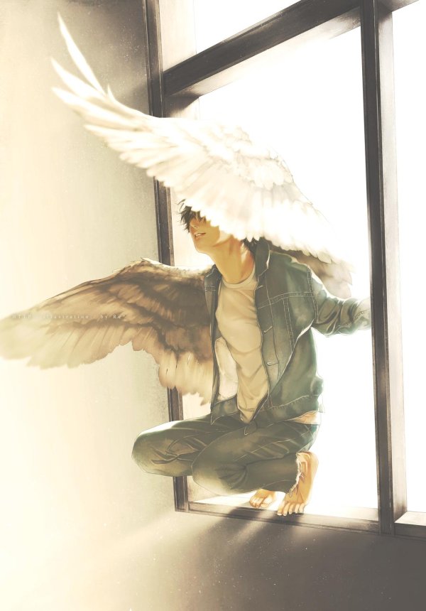 Ангелы мужчины нарисованные