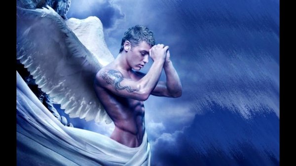 Ангелы мужчины нарисованные