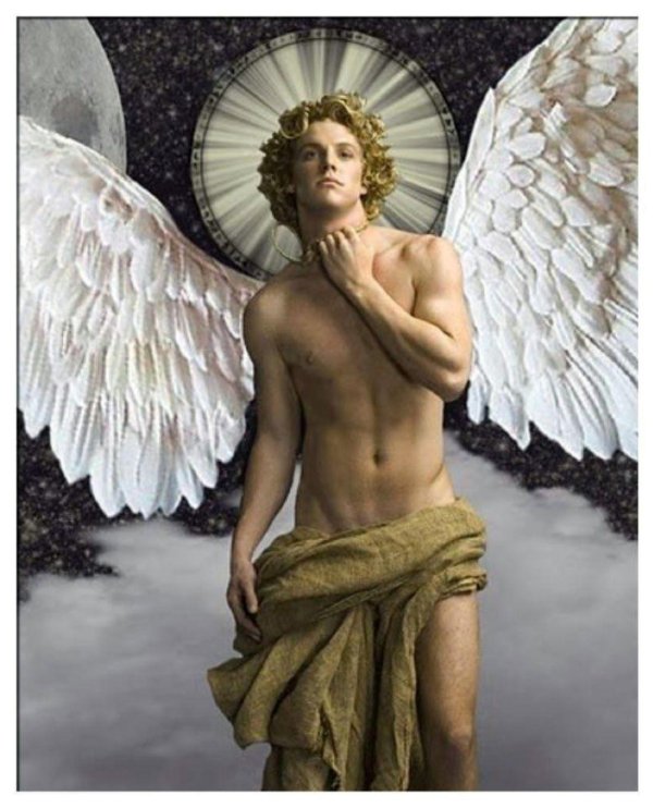 Ангелы мужчины нарисованные