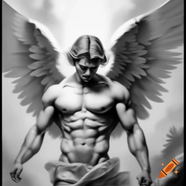 Ангелы мужчины нарисованные