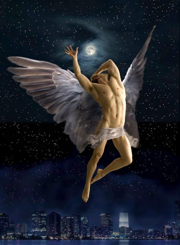 Ангелы мужчины нарисованные