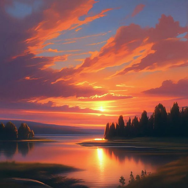 Мужчины на закате