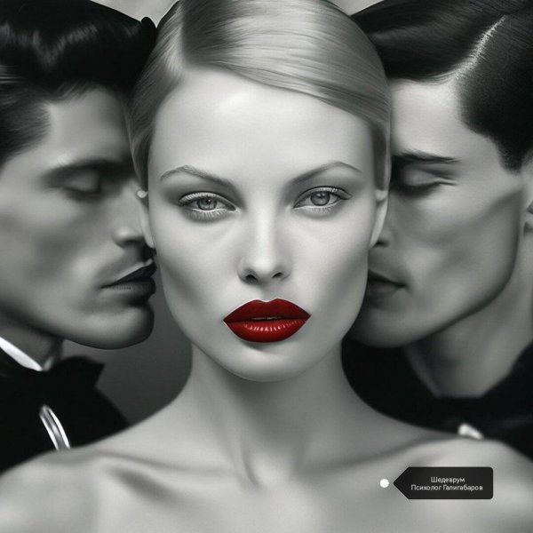 Два мужчины и женщина