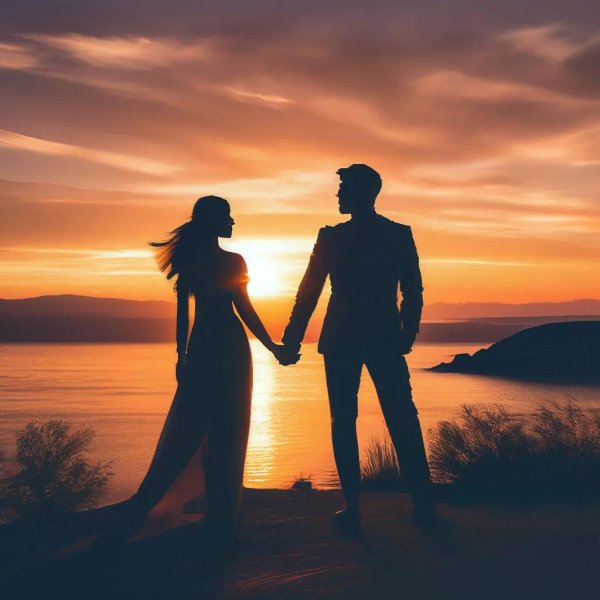 Два мужчины и женщина