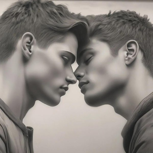 Два мужчины и женщина