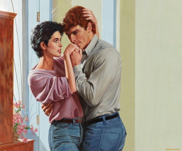 Два мужчины и женщина