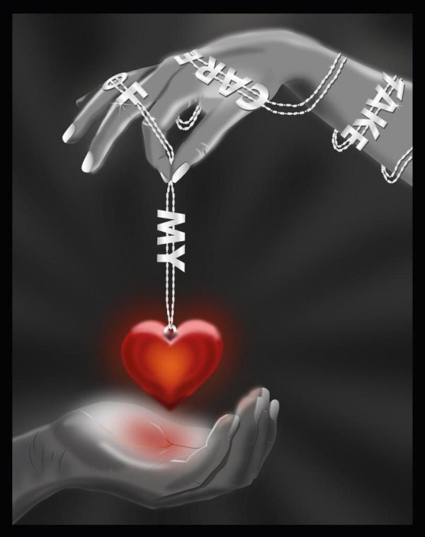 Сердечки для мужчины со смыслом