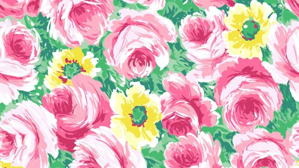 цветочный принт