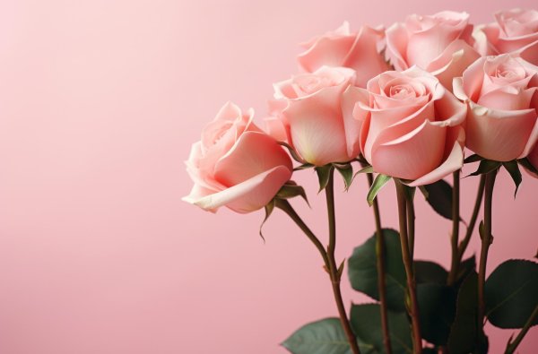 розовая роза