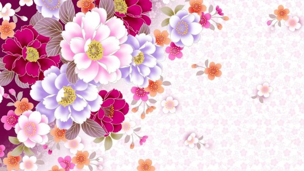 цветочные фоны