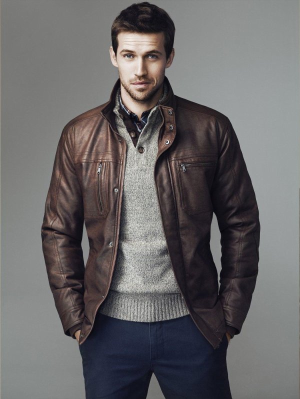 мужская кожаная куртка