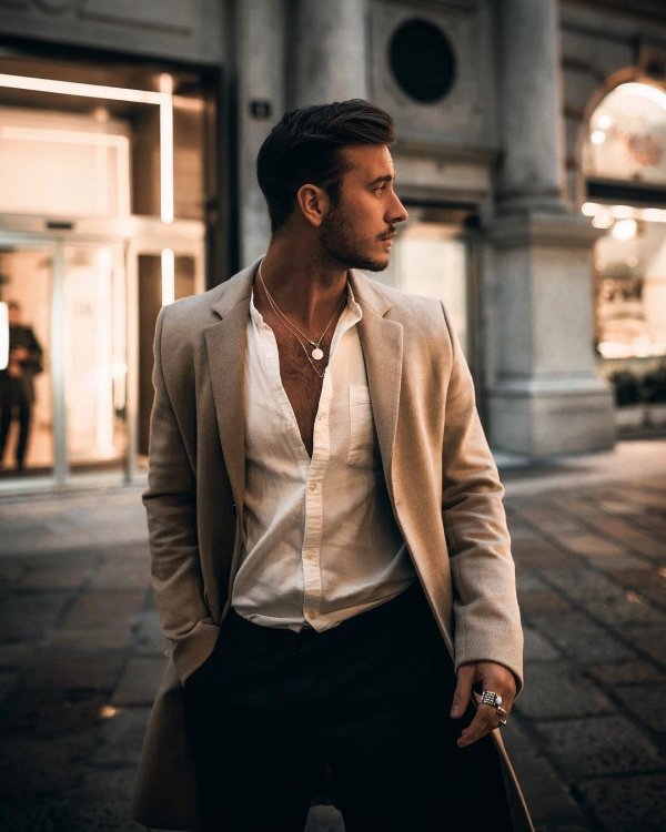 мужчина стильный